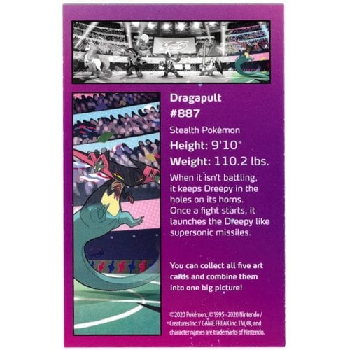 Mini Tin Art Card Galar Power Dragapult