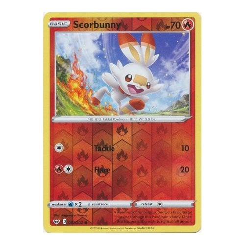 scorbunny pokemon card holographic SWSH002 Scorbunny | Black Star Promo Card | Holo Rare