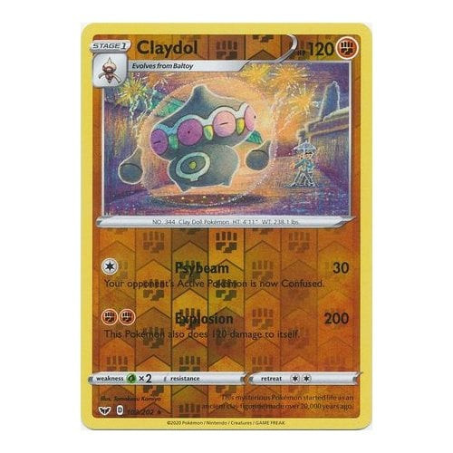 Sword & Shield (Base) 103/202 Claydol (Reverse Holo)