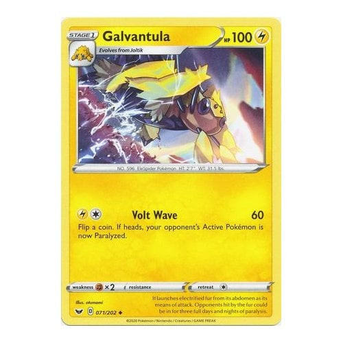 Sword & Shield (Base) 071/202 Galvantula
