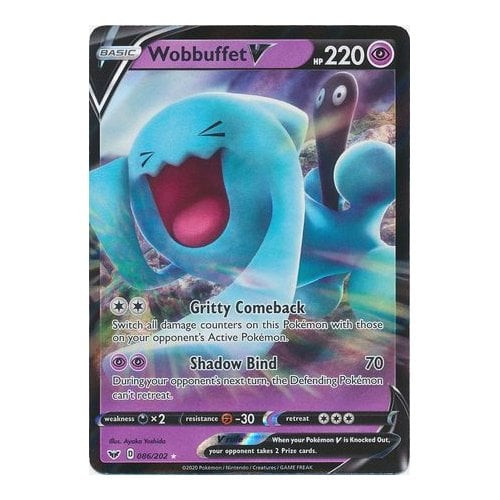 Sword & Shield (Base) 086/202 Wobbuffet V (Half Art)
