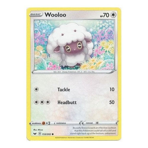 Sword & Shield (Base) 153/202 Wooloo