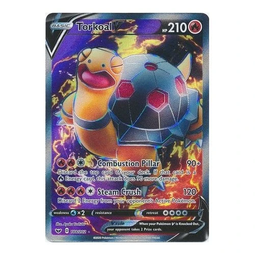 Sword & Shield (Base) 188/202 Torkoal V (Full Art)