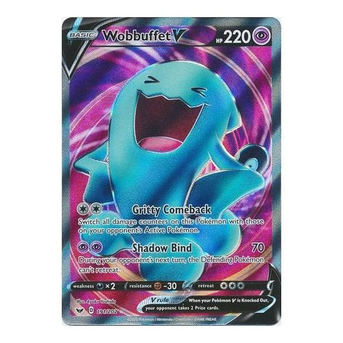 Sword & Shield (Base) 191/202 Wobbuffet V (Full Art)