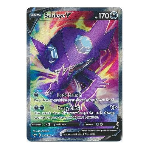 Sword & Shield (Base) 194/202 Sableye V (Full Art)