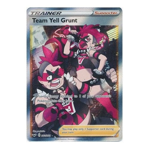 Sword & Shield (Base) 202/202 Team Yell Grunt (Full Art)