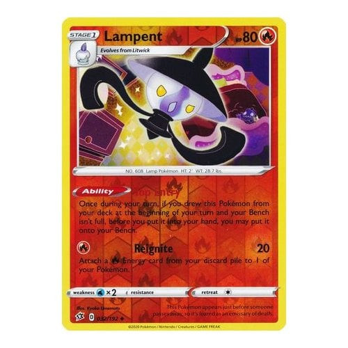 Rebel Clash 032/192 Lampent (Reverse Holo)