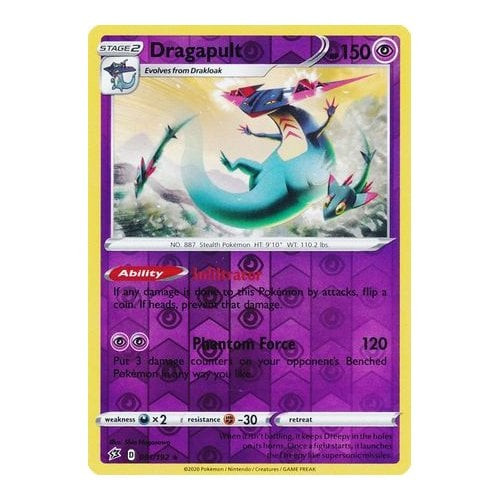 Rebel Clash 091/192 Dragapult (Reverse Holo)