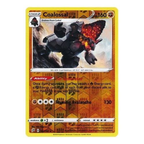 Rebel Clash 107/192 Coalossal (Reverse Holo)