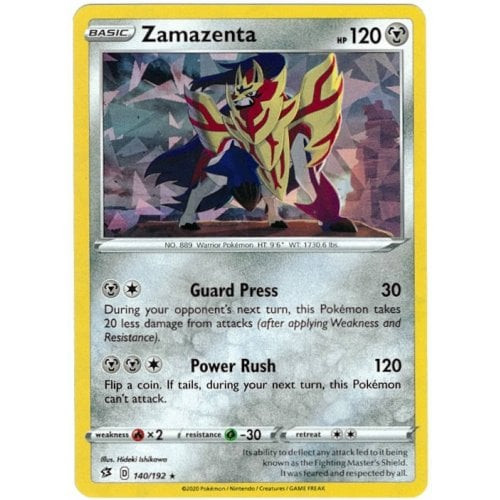 Rebel Clash 140/192 Zamazenta (Shatter Holo)