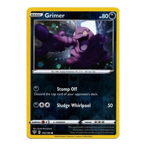 Darkness Ablaze 100/189 Grimer (Reverse Holo)