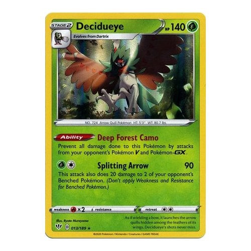 Darkness Ablaze 013/189 Decidueye (Holo)