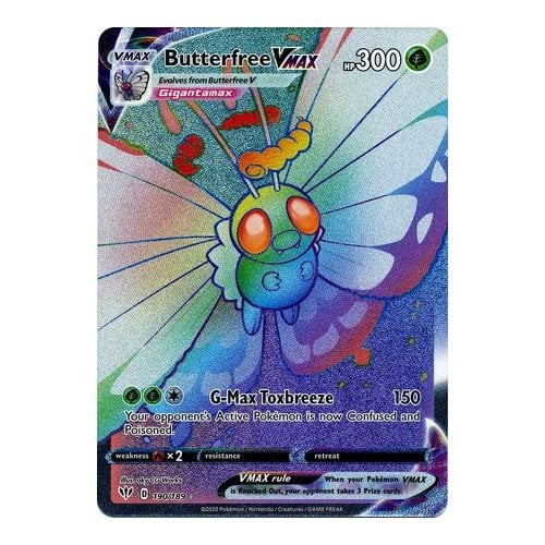 Darkness Ablaze 190/189 Butterfree VMAX (Rainbow Rare)