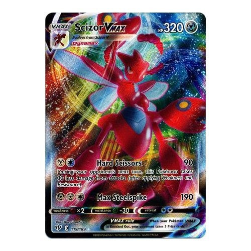 Darkness Ablaze 119/189 Scizor VMAX (Full Art)