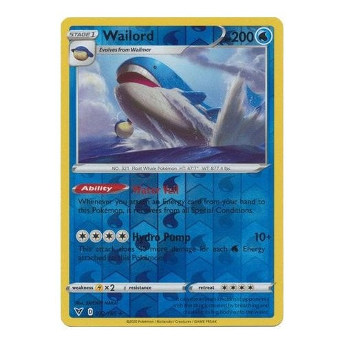 Vivid Voltage 032/185 Wailord (Reverse Holo)