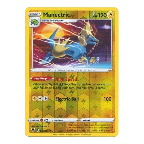 Vivid Voltage 052/185 Manectric (Reverse Holo)