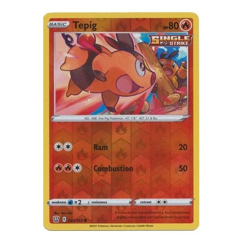Battle Styles 023/163 Tepig (Reverse Holo)