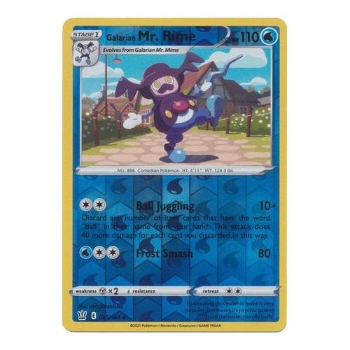 Battle Styles 035/163 Galarian Mr. Rime (Reverse Holo)