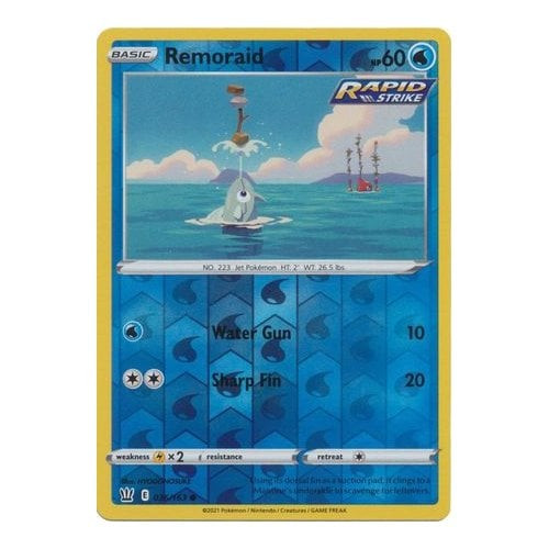 Battle Styles 036/163 Remoraid (Reverse Holo)