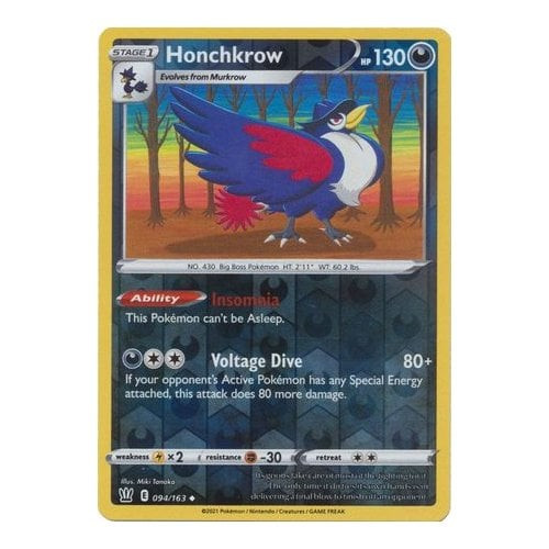 Battle Styles 094/163 Honchkrow (Reverse Holo)