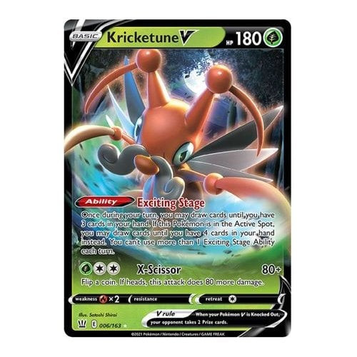 Battle Styles 006/163 Kricketune V (Half Art)