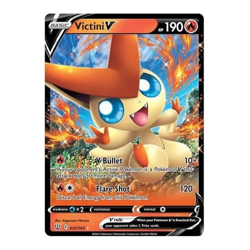 Battle Styles 021/163 Victini V (Half Art)