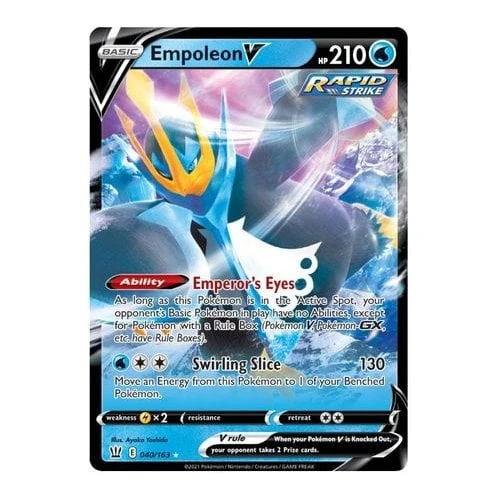 Battle Styles 040/163 Empoleon V (Half Art)
