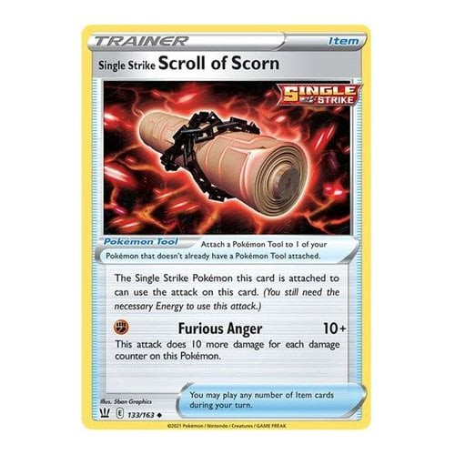 Battle Styles 133/163 Single Strike Scroll of Scorn