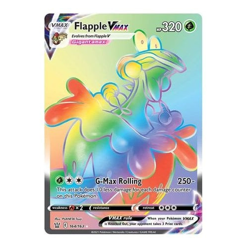 Battle Styles 164/163 Flapple VMAX (Rainbow Rare)