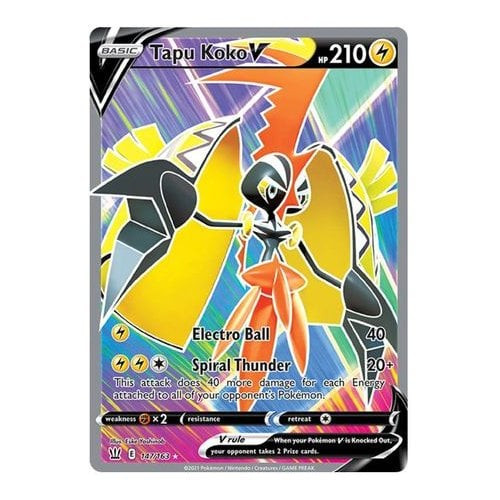 Battle Styles 147/163 Tapu Koko V (Full Art)
