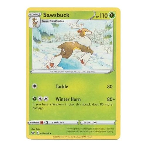 Chilling Reign 012/198 Sawsbuck | Magic Madhouse