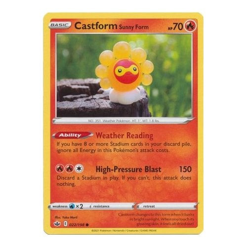 Chilling Reign 022/198 Castform Sunny Form