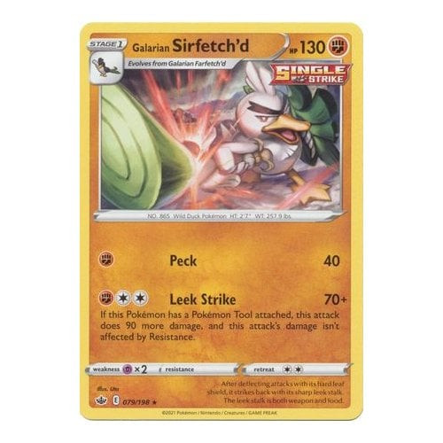Chilling Reign 079/198 Galarian Sirfetch'd