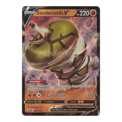 Chilling Reign 089/198 Sandaconda V (Half Art)