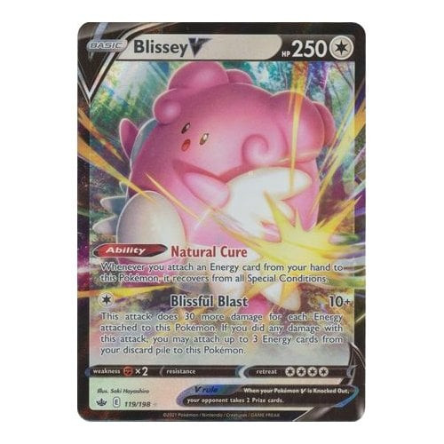 blissey v pokemon card Blissey V - TG22/TG30 Full Art Ultra Rare main image 0