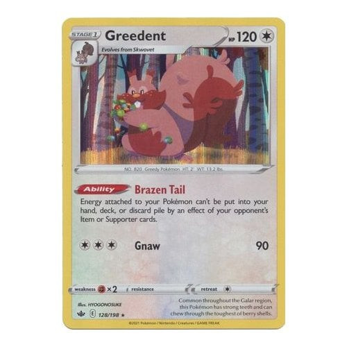 Chilling Reign 128/198 Greedent (Holo) | Magic Madhouse Chilling Reign 128/198 Greedent (Holo) | Magic Madhouse