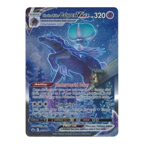 Chilling Reign 205/198 Shadow Rider Calyrex VMAX (Alternative Art, Full Art)