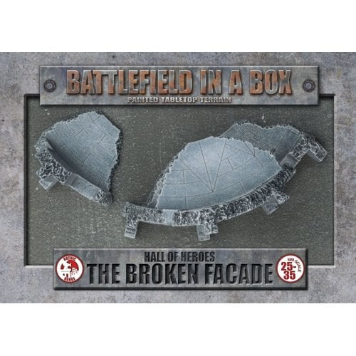 Battlefield in a Box - Hall of Heroes - Broken Facade (x2) 30mm
