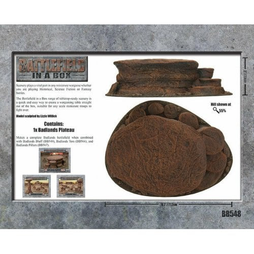 Battlefield in a Box - Mars - Badlands Plateau (x1) 30mm