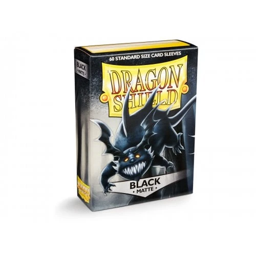 Dragon Shield Standard Sleeves - Matte Black (60 Sleeves)