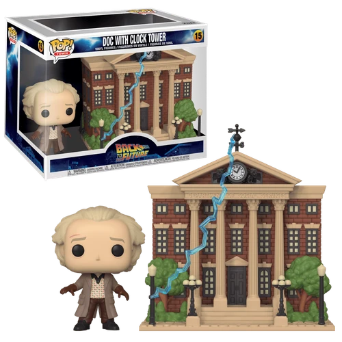 POP! Town - Back to the Future #15 Doc Brown with Clock Tower