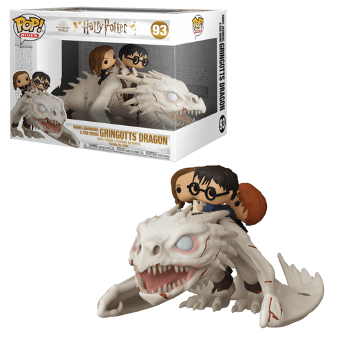 POP! Rides - Harry Potter #93 Harry,Ron And Hermione Riding Gringotts Dragon