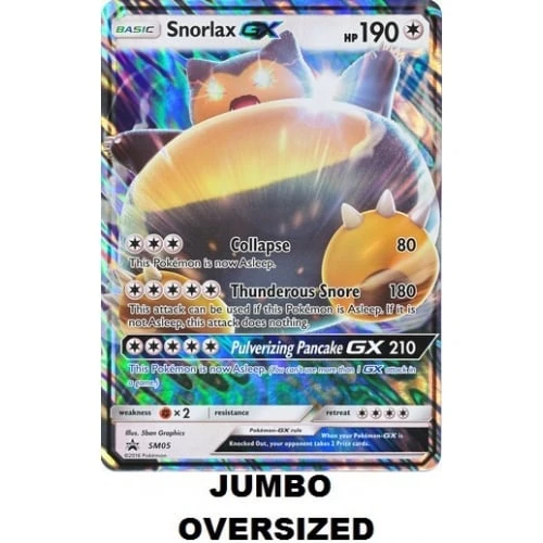 JUMBO Sun & Moon Promo SM005 Snorlax GX