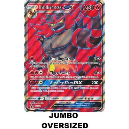 JUMBO Sun & Moon Promo SM038 Incineroar GX (Full Art)