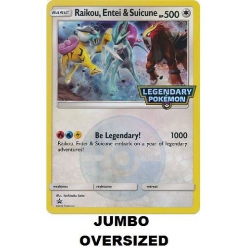JUMBO Legendary Pokemon Raikou, Entei, and Suicune | Magic Madhouse