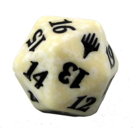 Magic Duel Deck Planeswalker Spindown Dice White