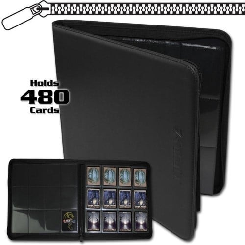 Gaming Zipper Folio 12-Pocket LX Album - Black
