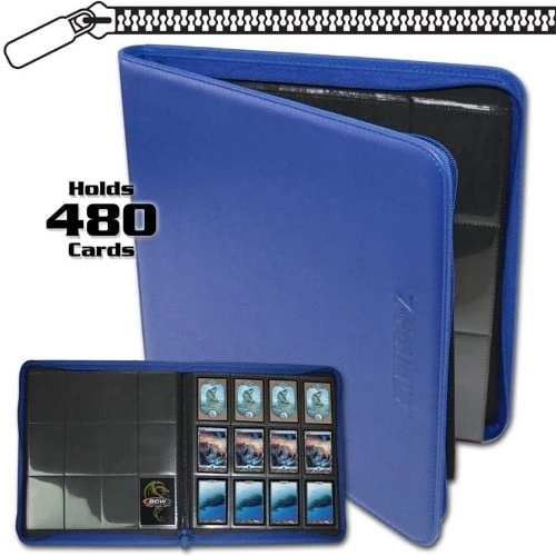 Gaming Zipper Folio 12-Pocket LX Album - Blue