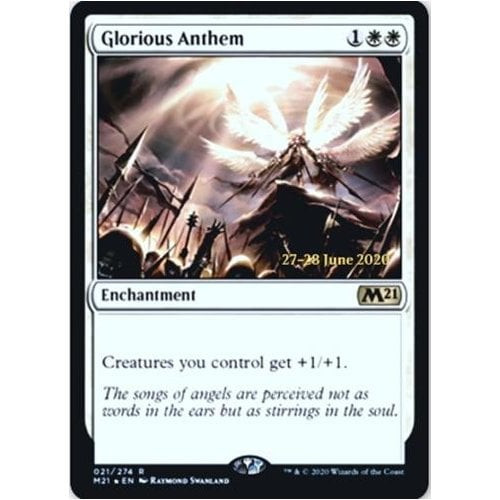 Glorious Anthem (Core Set 2021 Prerelease Foil)