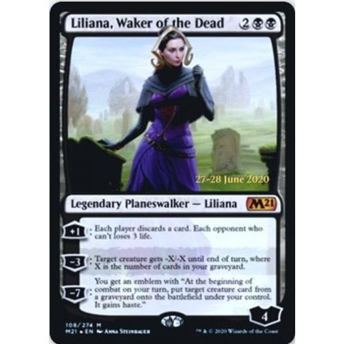 Liliana, Waker of the Dead (Core Set 2021 Prerelease Foil)
